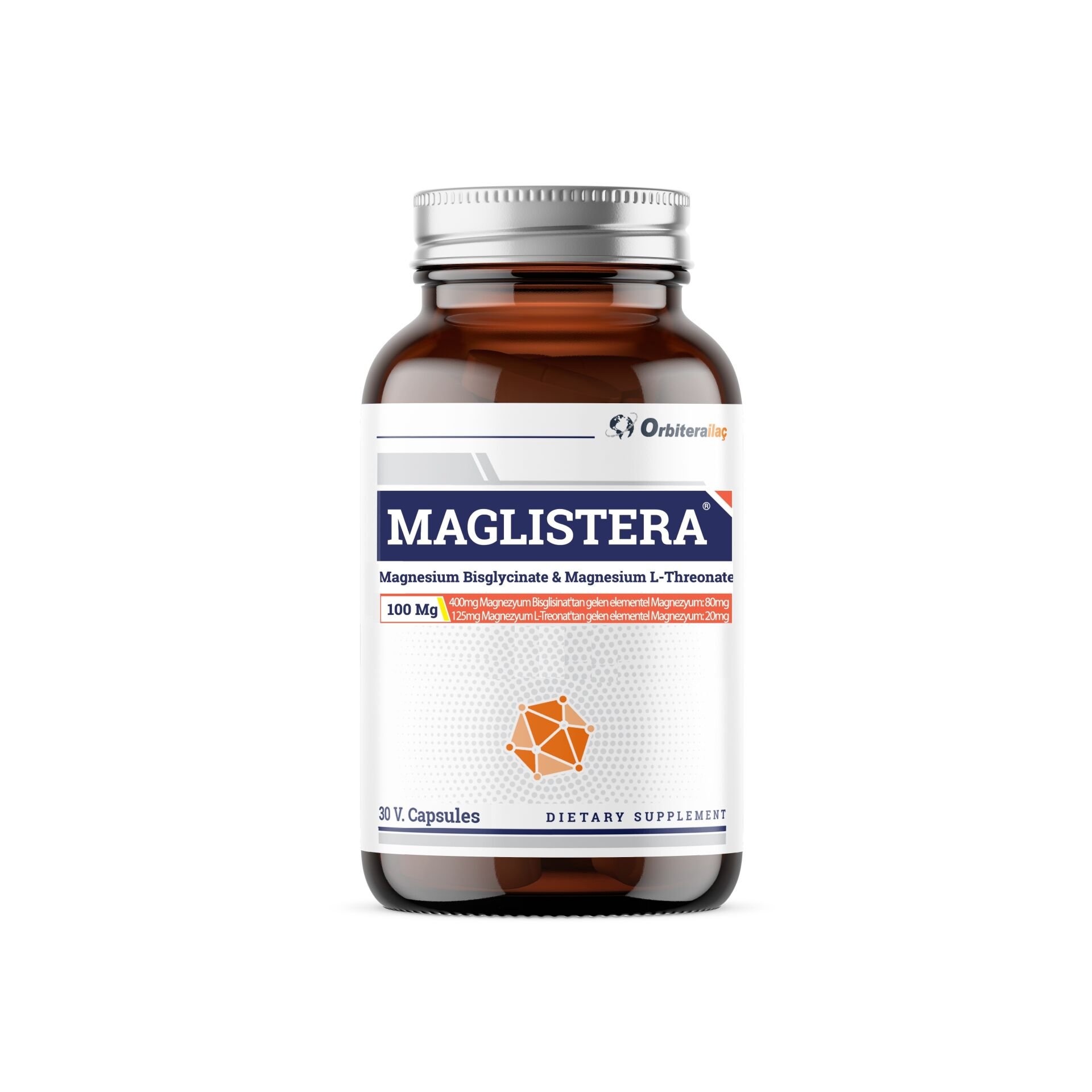 Orbitera İlaç Maglistera Magnezyum 100 mg  İçeren Takviye Edici Gıda