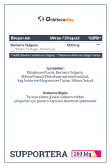 Orbitera İlaç Supportera Berberis Vulgaris 250 mg Içeren Takviye Edici Gıda