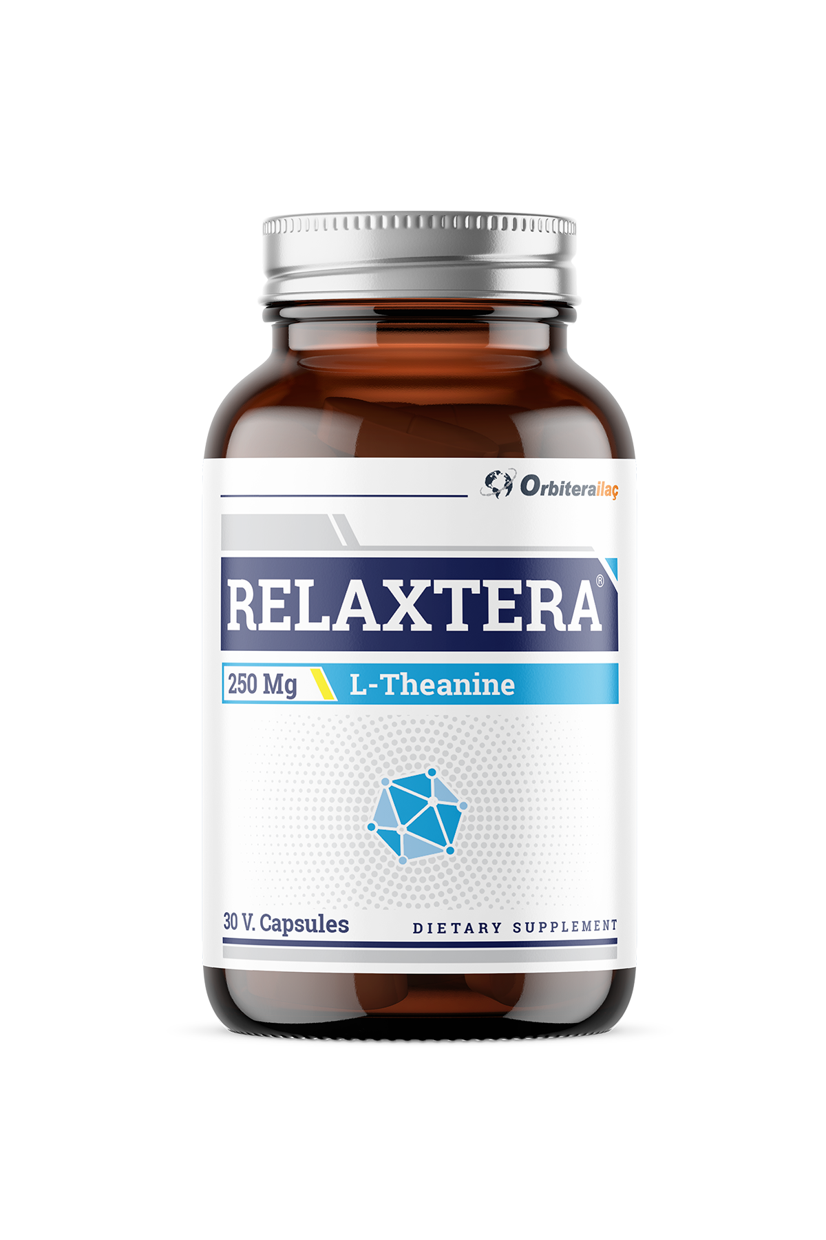 Orbitera İlaç Relaxtera L-Teanin 250 mg 30 Kapsül İçeren Takviye Edici Gıda