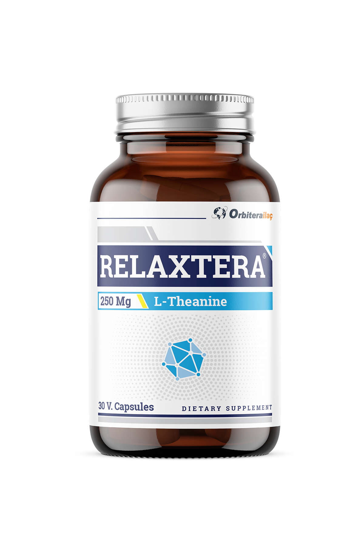 Orbitera İlaç Relaxtera L-Teanin 250 mg 30 Kapsül İçeren Takviye Edici Gıda