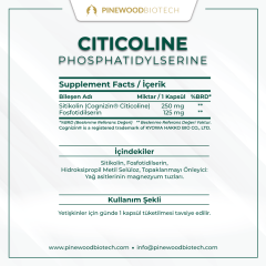 Pinewood Biotech Sitikolin Ve Fosfatidilserin Içeren Takviye Edici Gıda